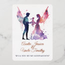 Search for godfather proposal invitations Watercolor