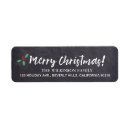 Search for chalkboard return address labels Merry christmas