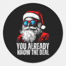 Search for funny faces meme stickers Santa