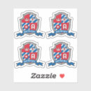 Search for white coat of arms stickers Red