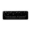 Search for black and silver return address labels Elegant
