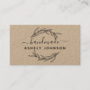 Search for craft business cards Rustic