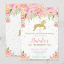 Search for carousel 1st birthday invitations Merry go round