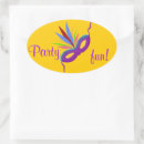 Search for mardi gras masks stickers Party