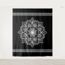 Search for black and white mandala tapestries Floral