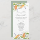 Search for watercolor wedding programs Botanical