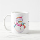 Search for snowmen coffee mugs Red