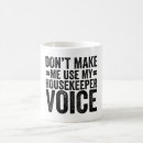 Search for housekeeping mugs Typography