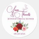 Search for red rose love stickers Bridal