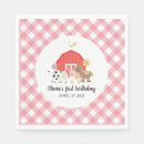 Search for farm animals napkins Pig