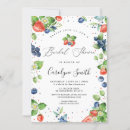Search for strawberry bridal invitations Berry sweet