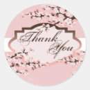 Search for pink cherry blossom wedding stickers White