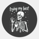 Search for funny halloween skeleton stickers Fall