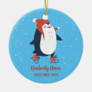 Search for cute penguin christmas decor Watercolor illustration