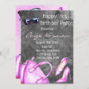 Search for fashion birthday invitations Black