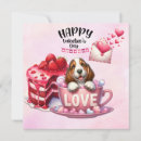 Search for basset hound valentines day cards Puppy