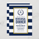 Search for stripes rehearsal dinner invitations Blue