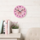 Search for pink heart clocks Girly