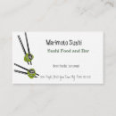 Search for sticks business cards Food