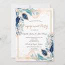 Search for peacock engagement party invitations Floral