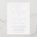Search for silver foil wedding invitations Simple