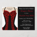 Search for red lingerie shower invitations Black