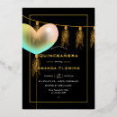 Search for rainbow quinceanera invitations Gold