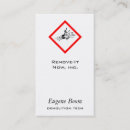 Search for warning business cards Symbol