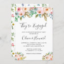 Search for watercolor engagement party invitations Pink