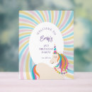 Search for unicorn welcome signs Kids birthday