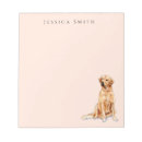 Search for golden retriever notepads Pet