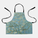 Search for almond aprons Blossoming almond tree