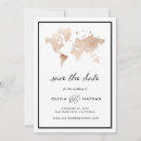 Search for travel save the dates World map