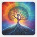 Search for tree of life square stickers Colourful
