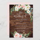 Search for blush and gold wedding invitations Rustic