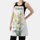 Search for oriental flowers aprons Watercolor