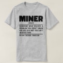 Search for gold mining tshirts Miner