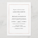 Search for rose gold border invitations Modern