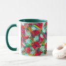 Search for yellow green white mugs Red