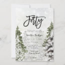 Search for winter 40th birthday invitations Forty