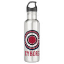 Search for justice league water bottles Cyborg icon