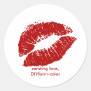 Search for lips wedding stickers Kiss