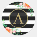 Search for black white floral stickers Botanical