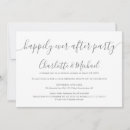 Search for we eloped wedding reception invitations Minimalist