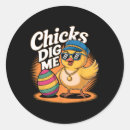 Search for chicks dig me stickers Floral