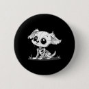 Search for dog skeletons badges Orange pumpkin