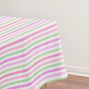 Search for pink and green tablecloths Striped