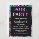 Search for modern trendy 13th birthday invitations Summer