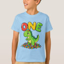 Search for first birthday kids tshirts Dinosaur