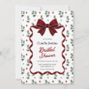 Search for christmas bridal shower invitations Winter greenery